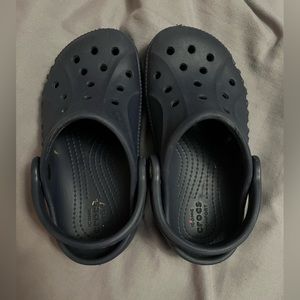 Navy Blue kids crocs 9c